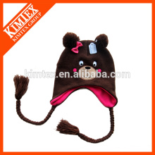Knitting pattern animal earflap hat